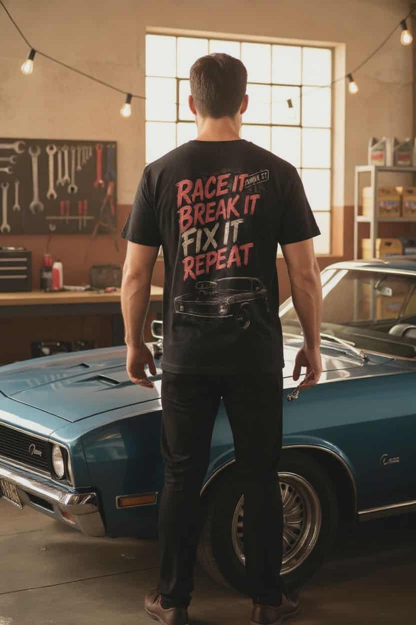 Race it. Break it. Fix it Tee