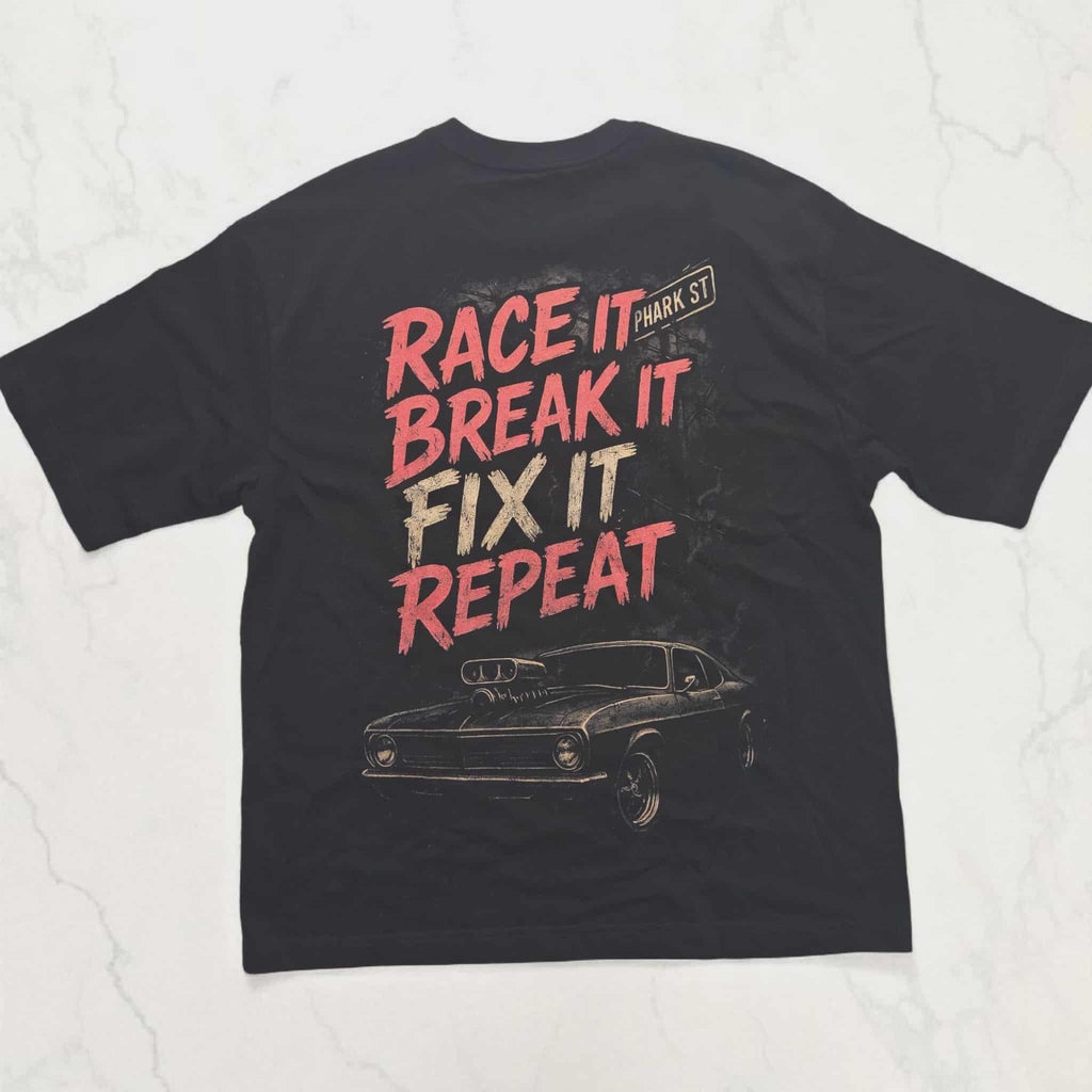 Race it. Break it. Fix it Tee