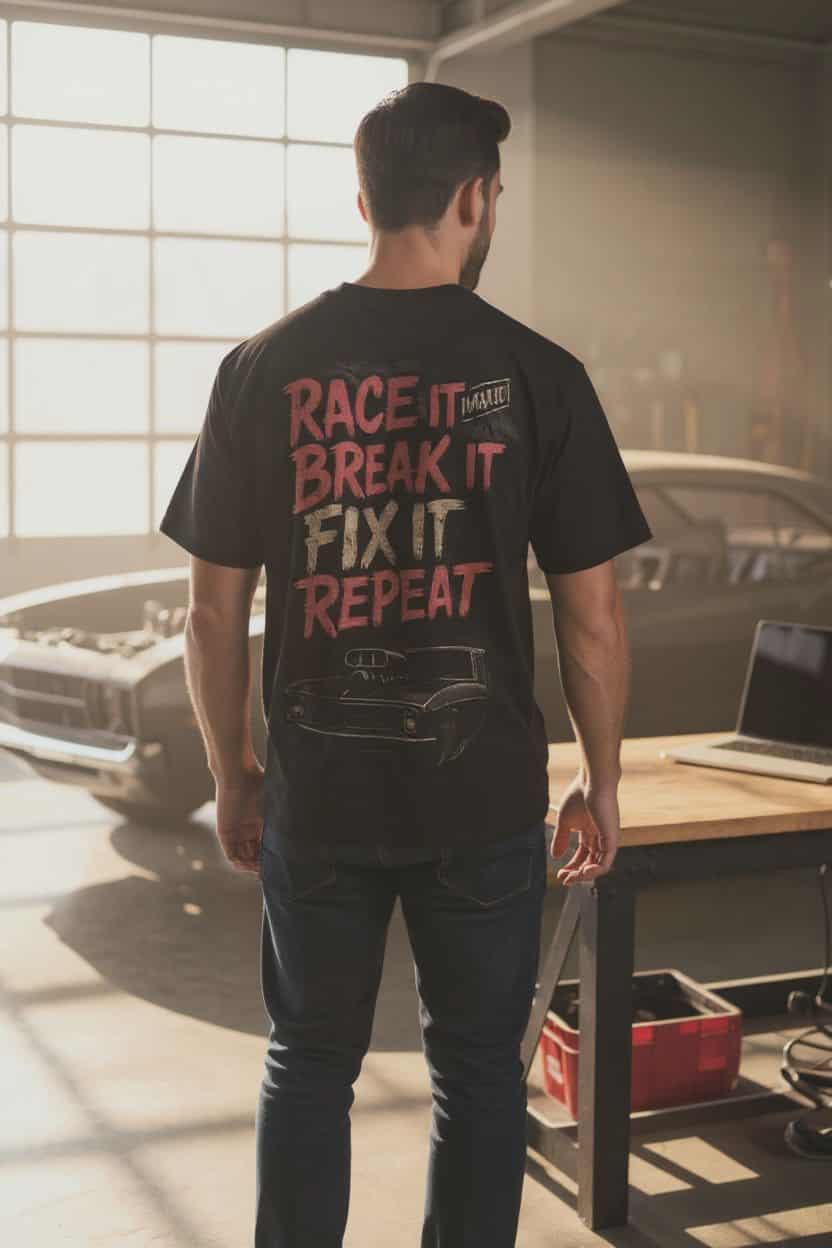 Race it. Break it. Fix it Tee